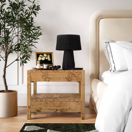 TOV Brandyss Honey Burl Nightstand