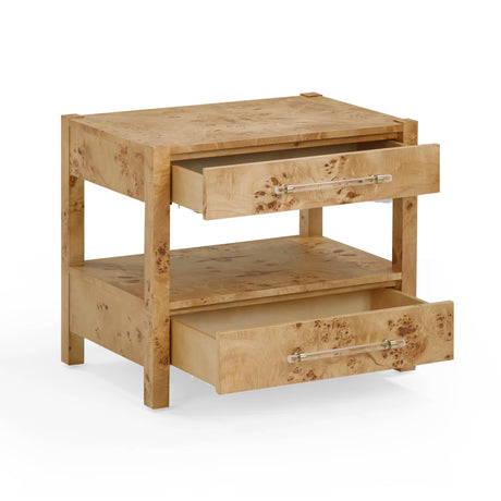 TOV Brandyss Honey Burl Nightstand