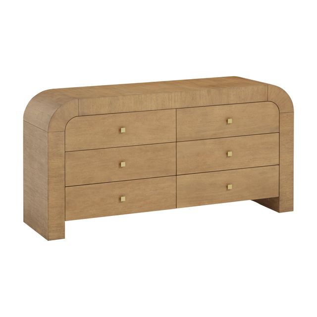 TOV Hump 6 Drawer Natural Dresser