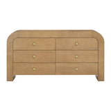 TOV Hump 6 Drawer Natural Dresser