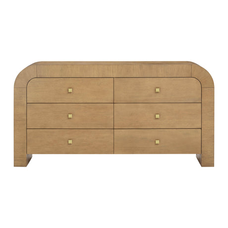 TOV Hump 6 Drawer Natural Dresser