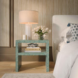 TOV Derry Blue Capiz Shell Nightstand