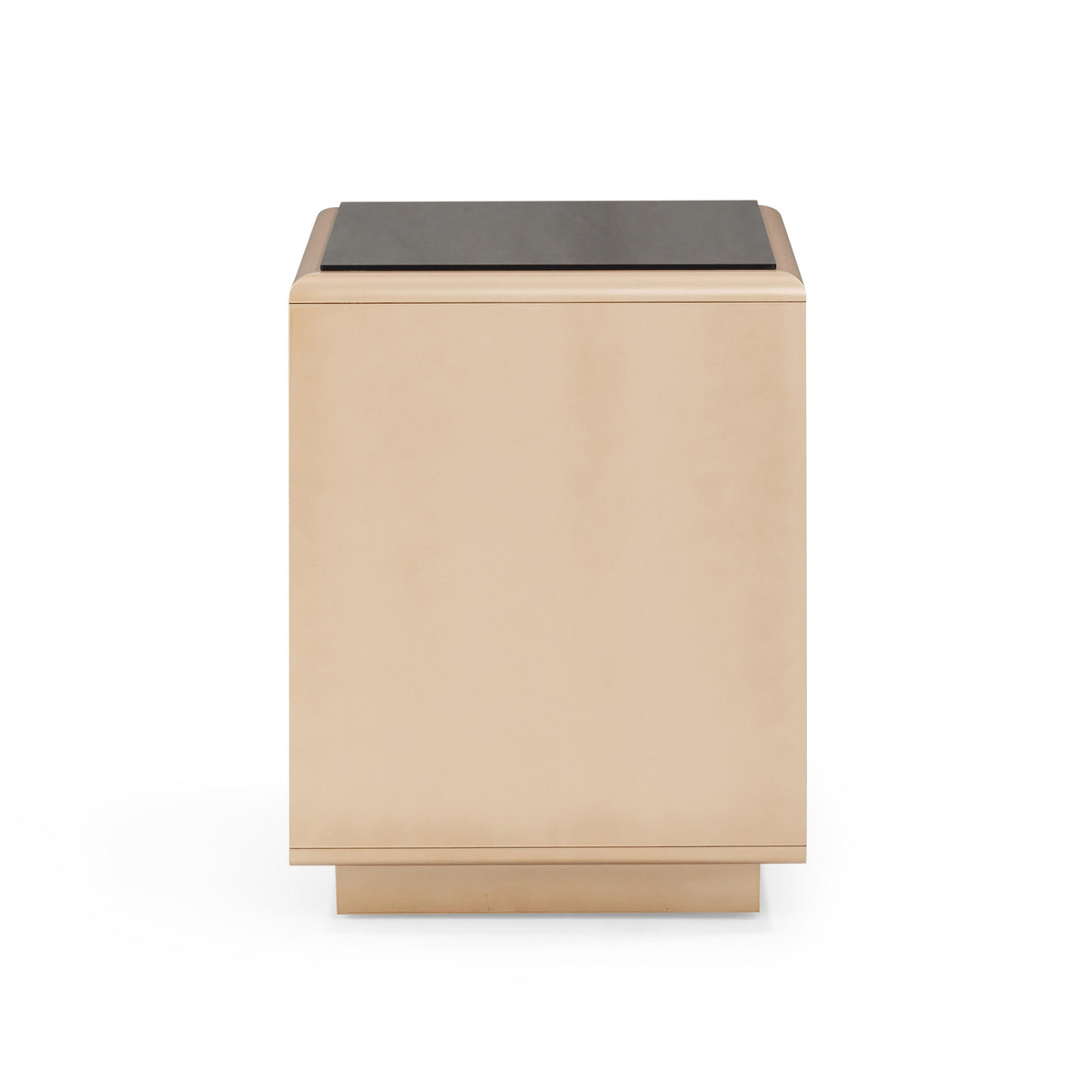 TOV Martha Taupe Mirrored Nightstand