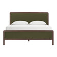 TOV Hella Forest Green Velvet King Bed