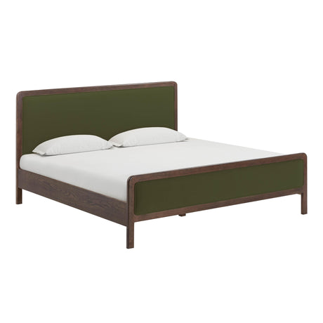 TOV Hella Forest Green Velvet King Bed