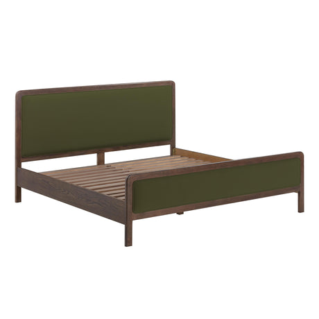 TOV Hella Forest Green Velvet King Bed