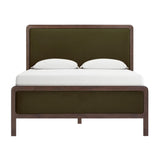 TOV Hella Forest Green Velvet Queen Bed