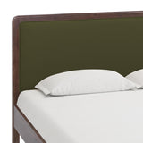 TOV Hella Forest Green Velvet Queen Bed