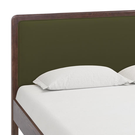 TOV Hella Forest Green Velvet Queen Bed