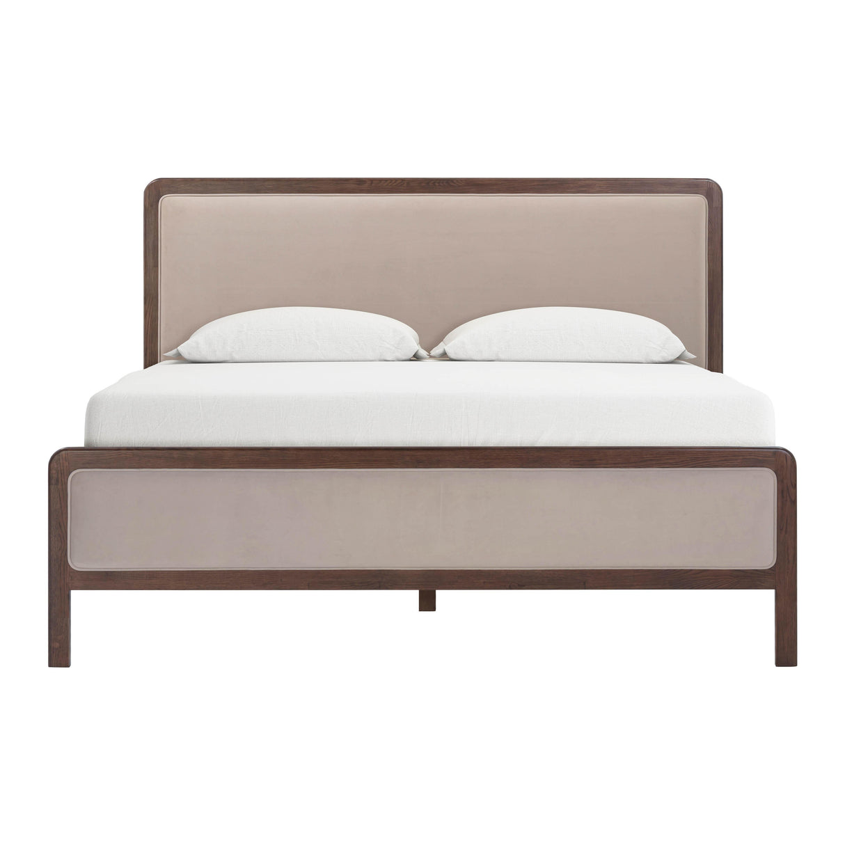 TOV Hella Taupe Velvet King Bed