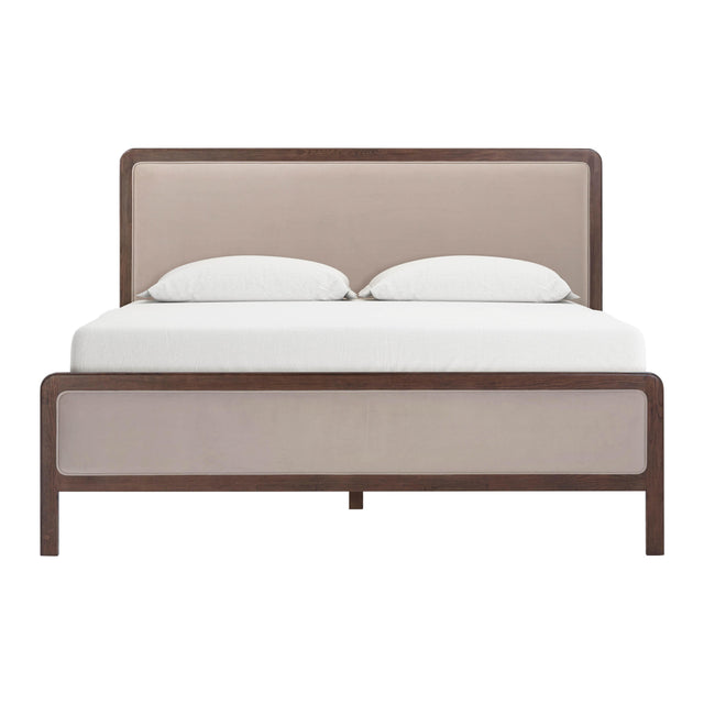 TOV Hella Taupe Velvet King Bed