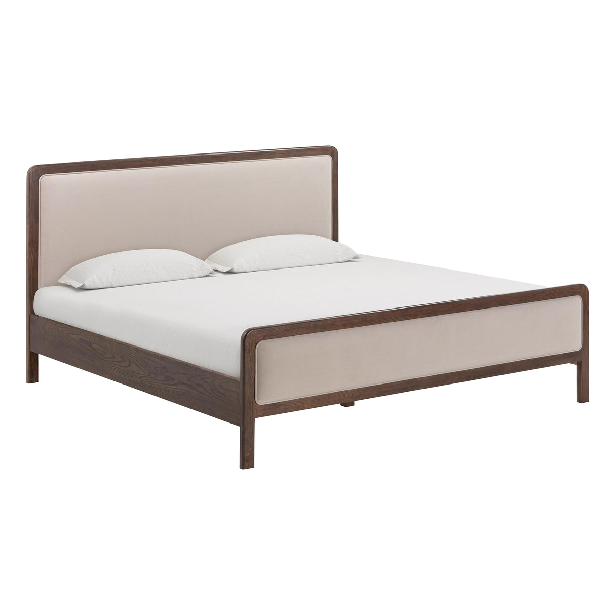 TOV Hella Taupe Velvet King Bed