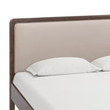 TOV Hella Taupe Velvet King Bed
