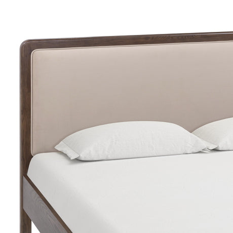 TOV Hella Taupe Velvet King Bed