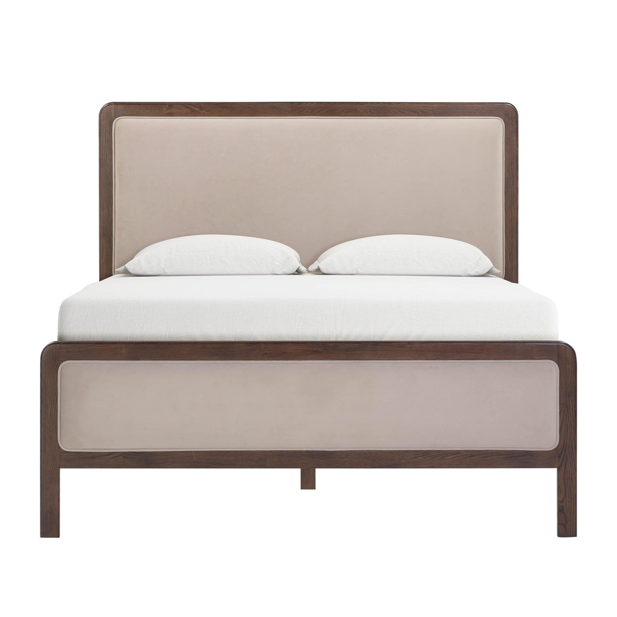 TOV Hella Taupe Velvet Queen Bed