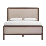 TOV Hella Taupe Velvet Queen Bed