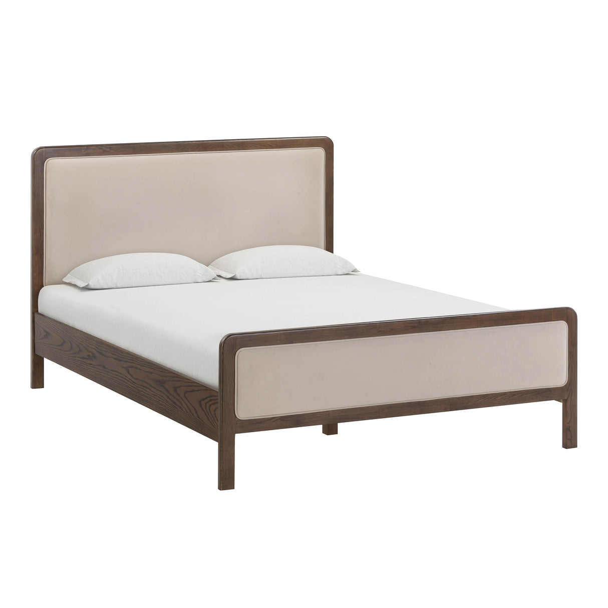 TOV Hella Taupe Velvet Queen Bed