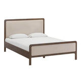 TOV Hella Taupe Velvet Queen Bed
