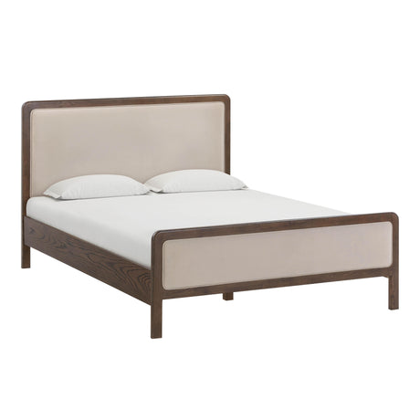 TOV Hella Taupe Velvet Queen Bed