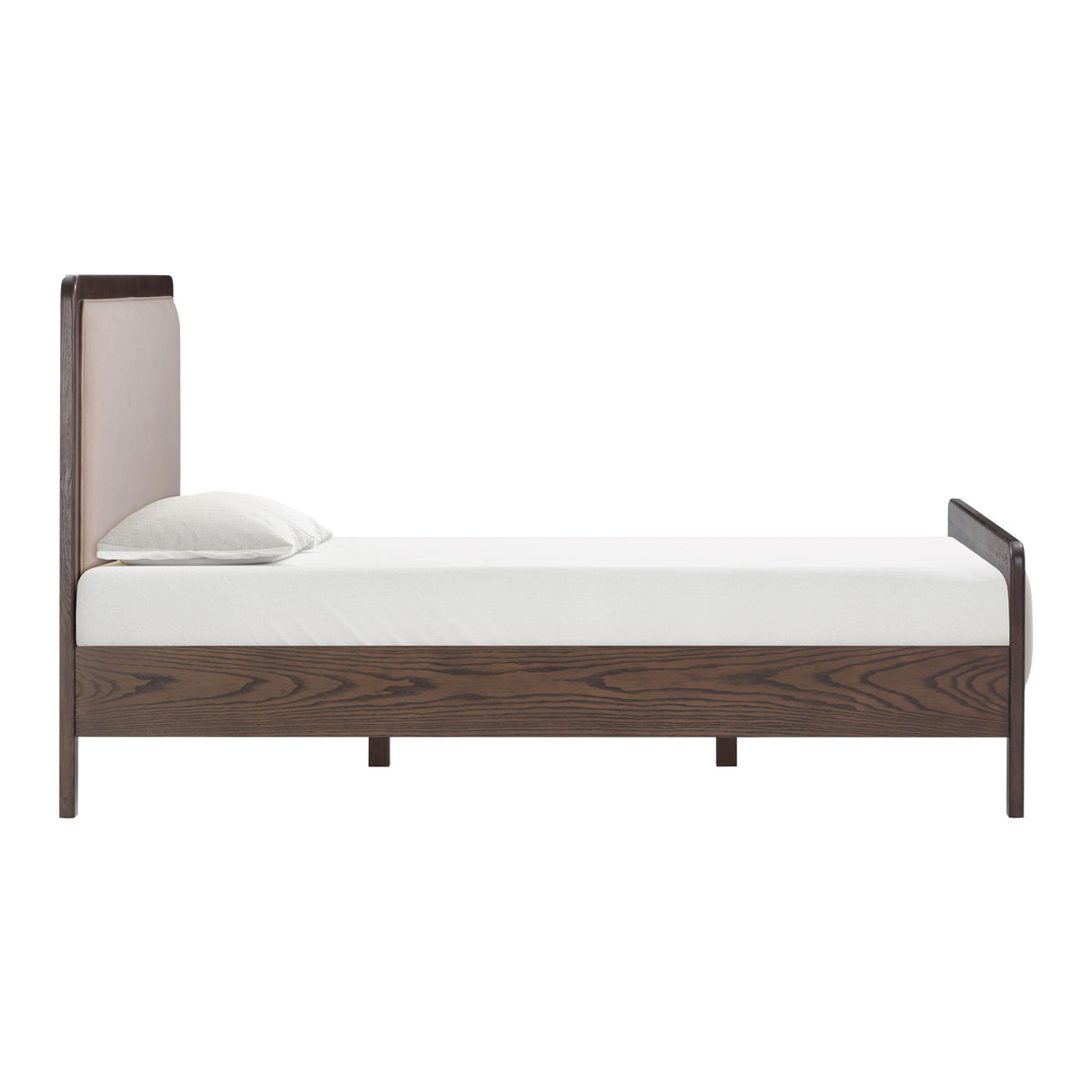 TOV Hella Taupe Velvet Queen Bed