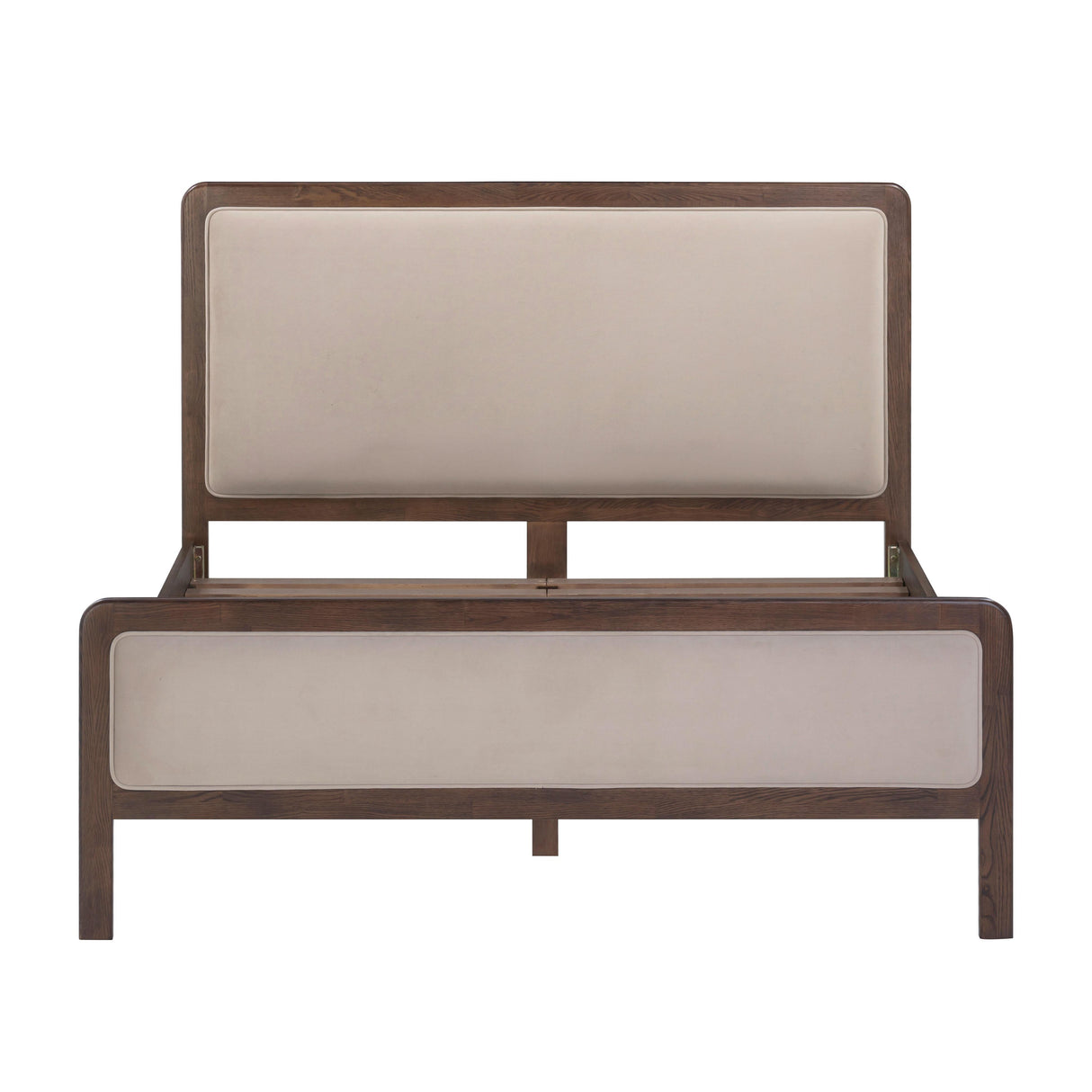 TOV Hella Taupe Velvet Queen Bed