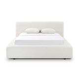 TOV Meena Cream Upcycled Linen Storage Queen Bed