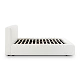 TOV Meena Cream Upcycled Linen Storage Queen Bed