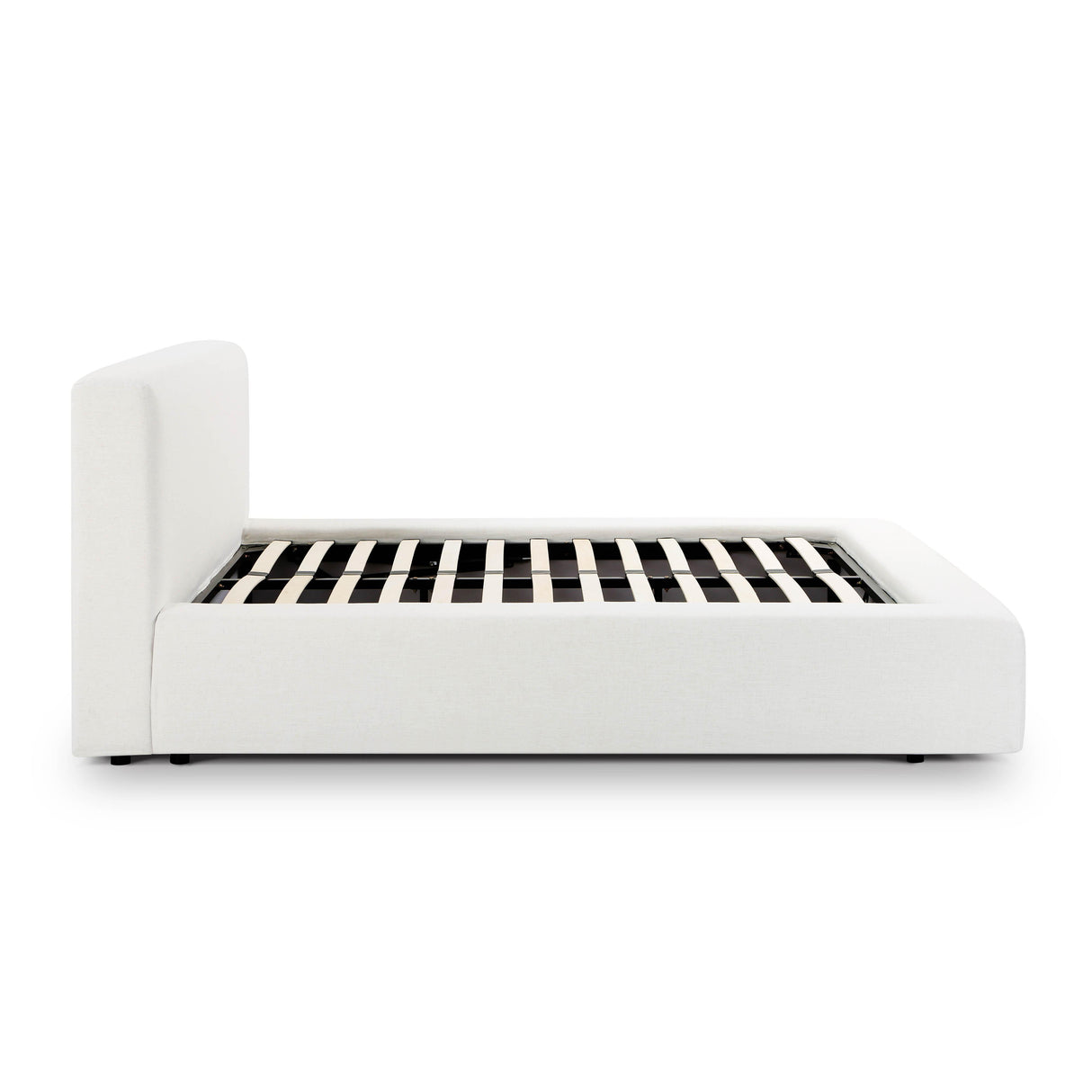 TOV Meena Cream Upcycled Linen Storage Queen Bed