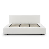 TOV Meena Cream Upcycled Linen Storage King Bed