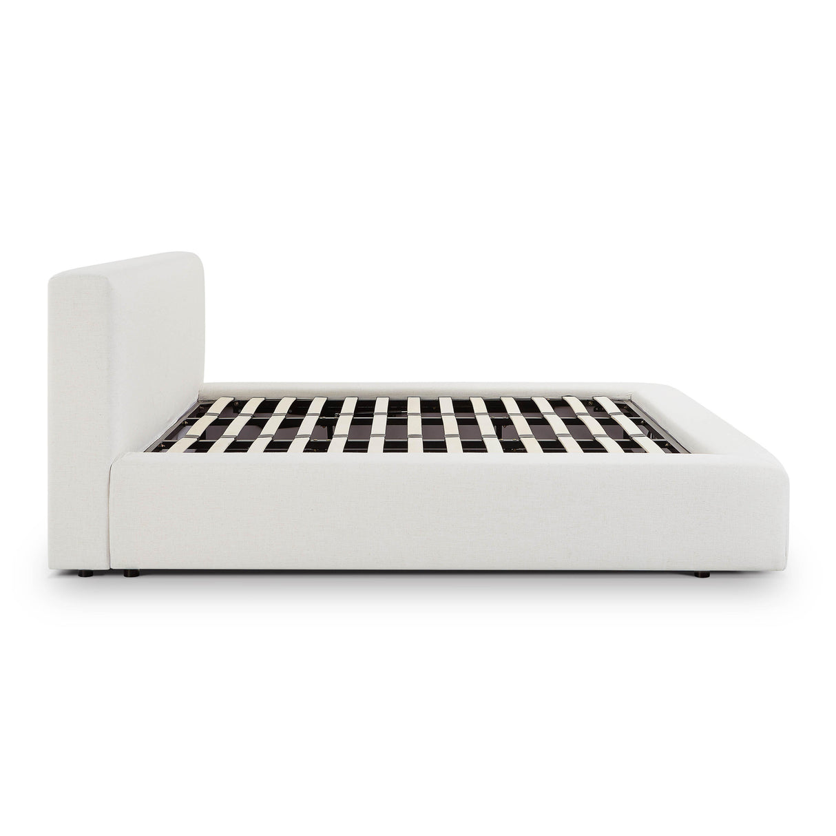 TOV Meena Cream Upcycled Linen Storage King Bed