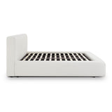 TOV Meena Cream Upcycled Linen Storage King Bed