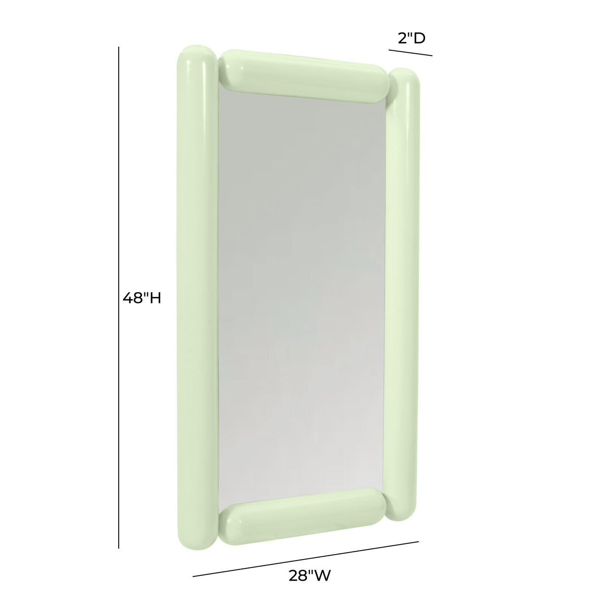 TOV Cozzi Mint Green Wall Mirror