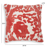 TOV Coast Coral Pink Tufted 26" Square Pillow