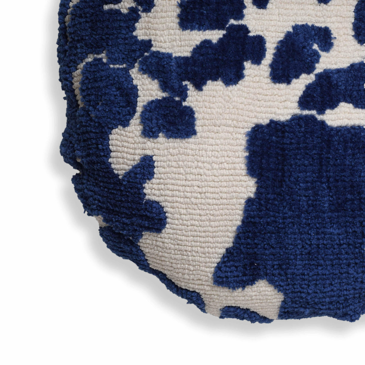TOV Coast Royal Blue Tufted 20" Round Pillow