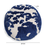 TOV Coast Royal Blue Tufted 20" Round Pillow
