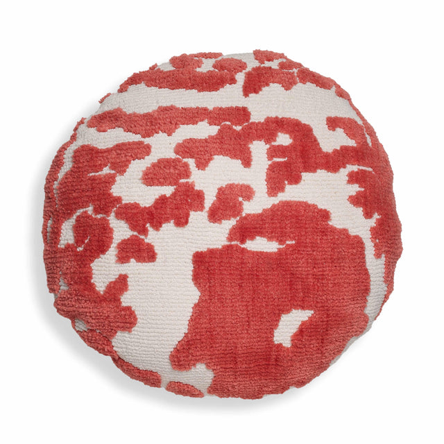 TOV Coast Coral Pink Tufted 20" Round Pillow