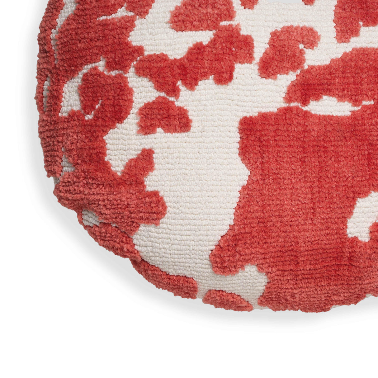TOV Coast Coral Pink Tufted 20" Round Pillow