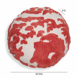 TOV Coast Coral Pink Tufted 20" Round Pillow