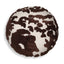 TOV Coast Chocolate Brown Tufted 20" Round Pillow