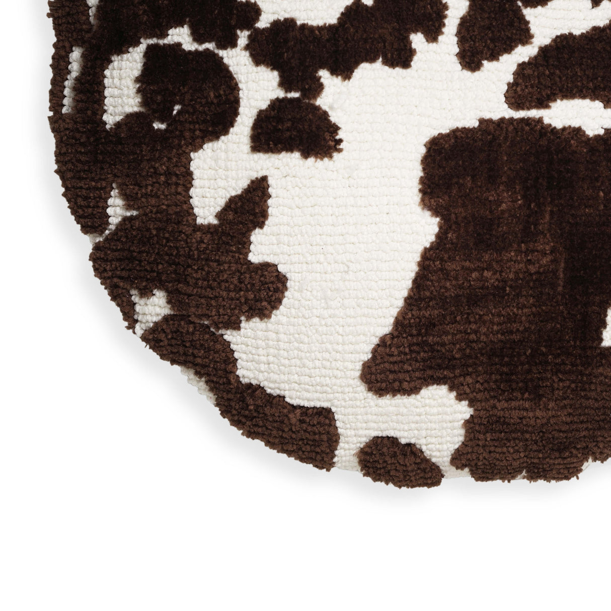 TOV Coast Chocolate Brown Tufted 20" Round Pillow