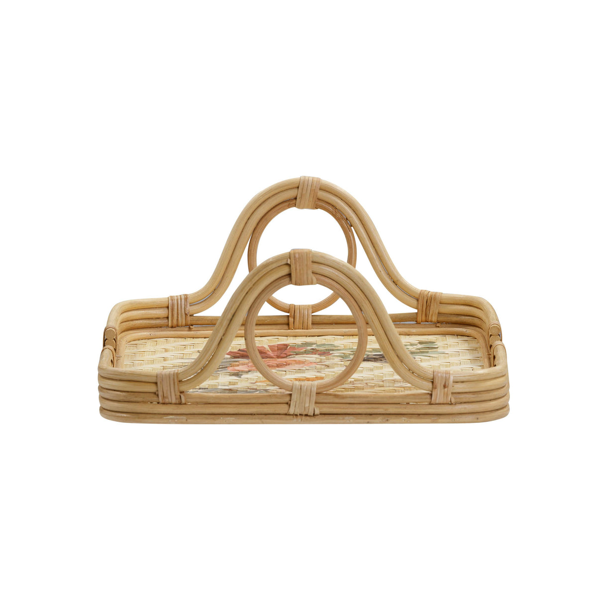 TOV Corey Floral Bamboo Tray