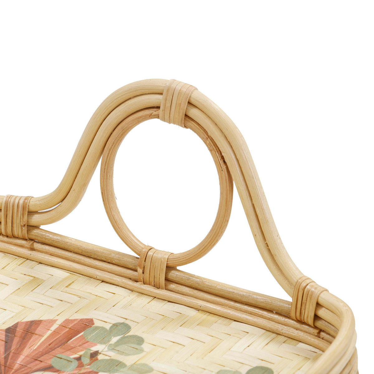 TOV Corey Floral Bamboo Tray
