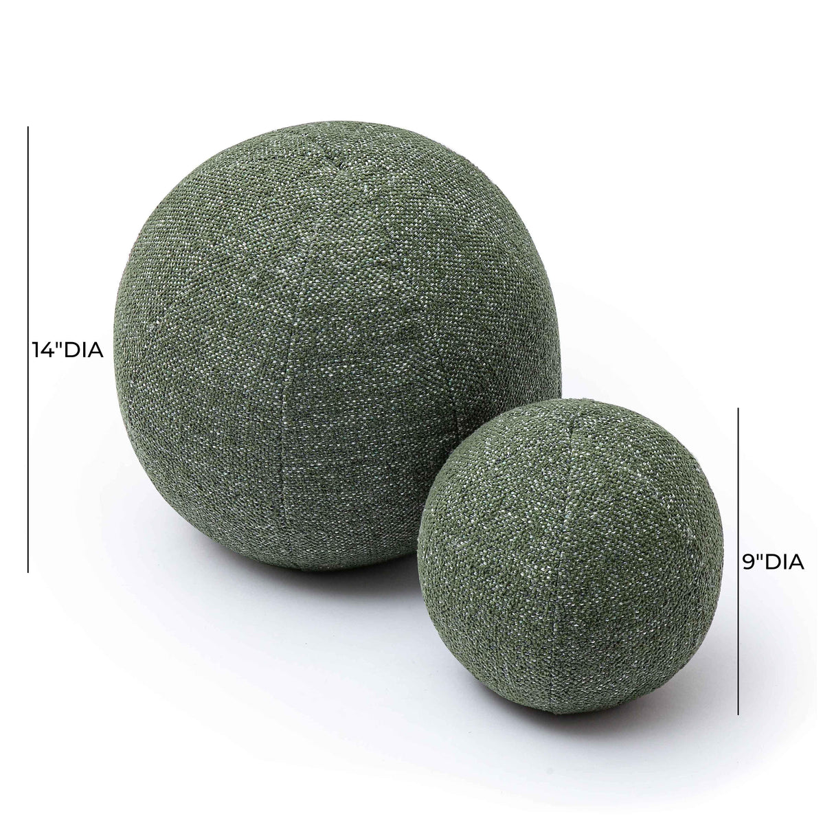 TOV Boba Forest Green Textured Basketweave 9 inch Pillow