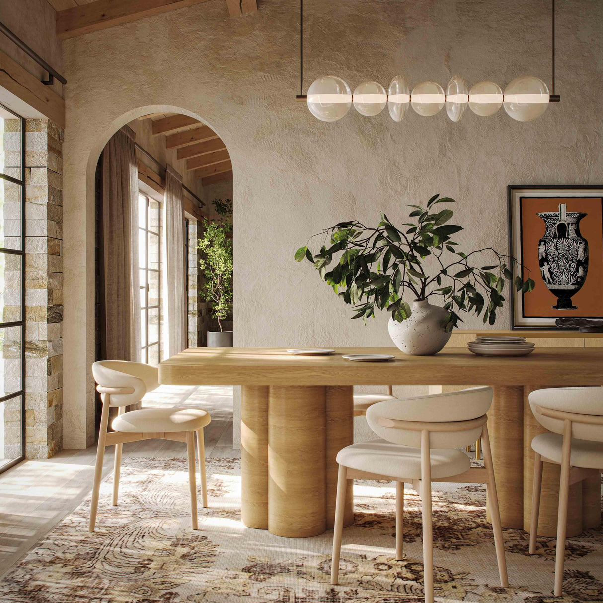 TOV Bambi Natural Ash Dining Table
