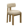 TOV Odessa Cream Vegan Leather Dining Chair