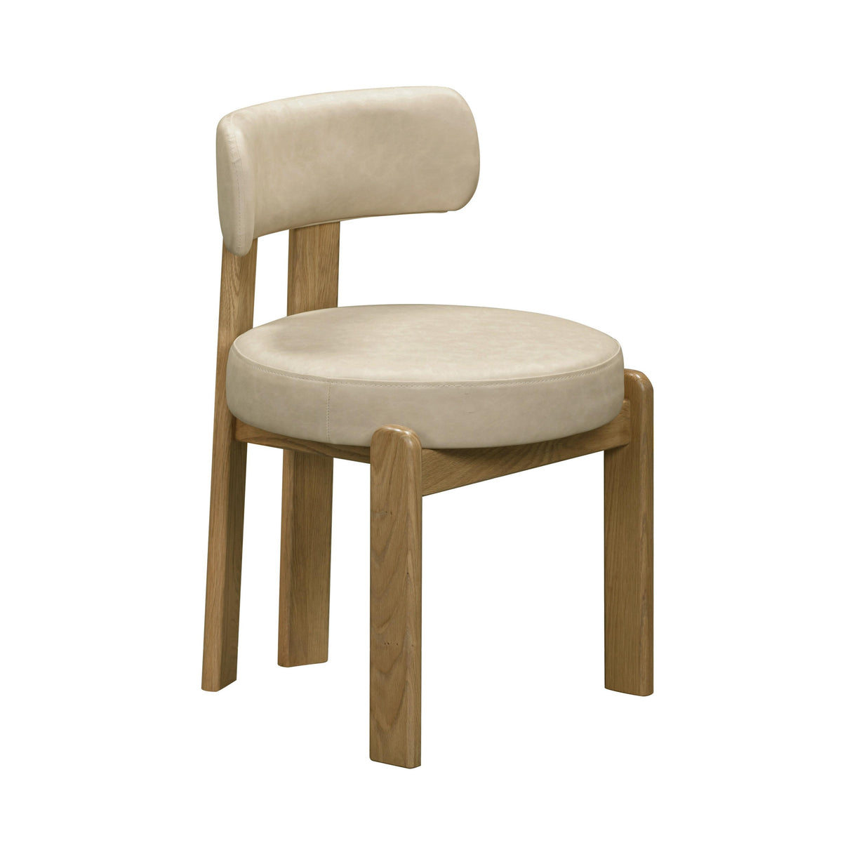 TOV Odessa Cream Vegan Leather Dining Chair