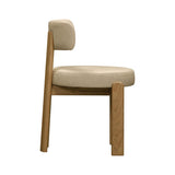 TOV Odessa Cream Vegan Leather Dining Chair