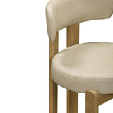 TOV Odessa Cream Vegan Leather Dining Chair