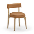 TOV Nikita Saddle Brown Performance Vegan Leather Dining Chair