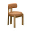 TOV Odessa Saddle Brown Vegan Leather Dining Chair